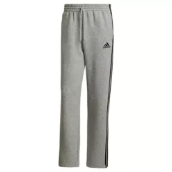 Men's Adidas Essentials Open Hem 3 Stripe Sweatpants