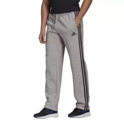 Men's Adidas Essentials Open Hem 3 Stripe Sweatpants -Cheap Clothing Store 19481110016 2