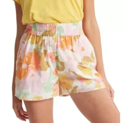 Women's Billabong Love To Lounge Elastic Waist Linen Shorts