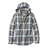 L.L.Bean Women's L.L. Bean Scotch Plaid Flannel Relaxed Zip Hoodie Shirt