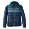 L.L.Bean Men's L.L. Bean Mountain Classic Puffer Hooded Colorblock Jacket -Cheap Clothing Store 19522749687