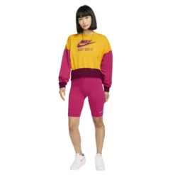 Women's Nike Sportswear Oversized Colorblock Fleece Crewneck Sweatshirt
