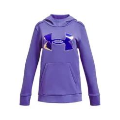 Girls' Under Armour Fleece Iridescent Big Logo Hoodie
