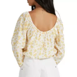 Women's Roxy Soho Sessions Long Sleeve Off The Shoulder Top -Cheap Clothing Store 19571849209 1