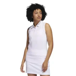 Women's Adidas Ultimate 365 Primegreen Sleeveless Golf Polo -Cheap Clothing Store 19573973521 3