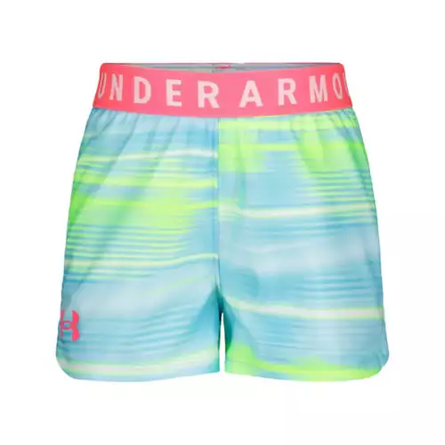 Toddler Girls' Under Armour Beam Stripe Play Up Shorts 3 Toddler Girls' Under Armour Beam Stripe Play Up Shorts