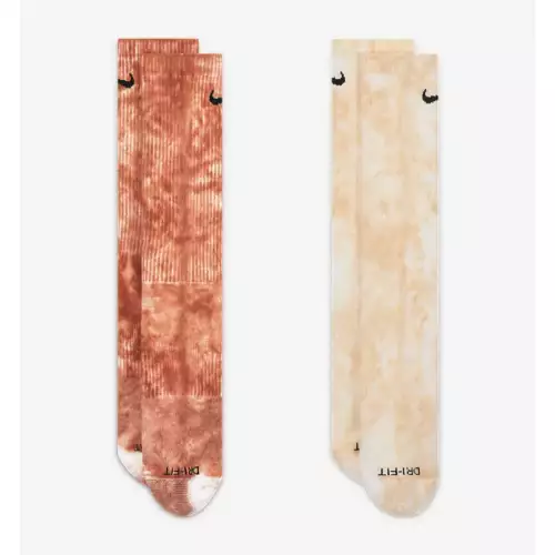 Adult Nike Everyday Plus Tie Dye 2 Pack Crew Socks 4 Adult Nike Everyday Plus Tie Dye 2 Pack Crew Socks - Image 2