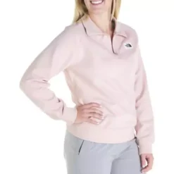 Women's The North Face Heritage Patch 1/4 Zip Pullover -Cheap Clothing Store 19624969896 1