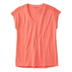 L.L.Bean Women's L.L. Bean Beyond Soft V-Neck T-Shirt