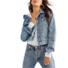 Women's Free People Rumors Denim Jacket -Cheap Clothing Store 19634764597