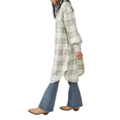 Women's Free People Long Ruby Shirt Jacket -Cheap Clothing Store 19679014654 1