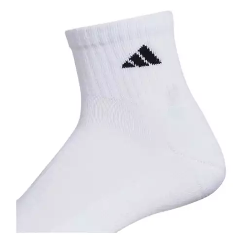 Men's Adidas Cushioned 6 Pack Quarter Running Socks 4 Men's Adidas Cushioned 6 Pack Quarter Running Socks - Image 2