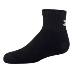 Kids' Under Armour Training Cotton 3 Pack Quarter Socks -Cheap Clothing Store 88309689827 2