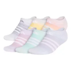 Kids' Adidas Superlite Ombre 6 Pack Ankle Socks