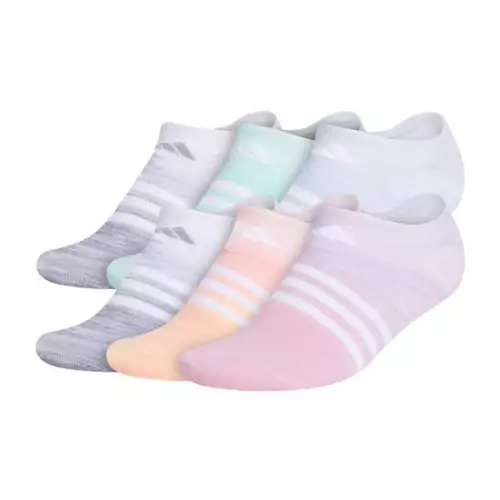 Women's Adidas Superlite Multi 6 Pack Ankle Socks 3 Women's Adidas Superlite Multi 6 Pack Ankle Socks